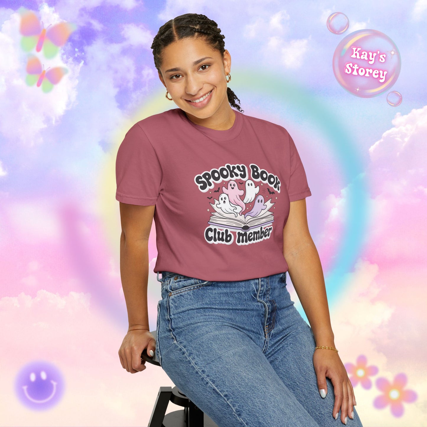 Spooky Book Club Member Comfort Colors T-Shirt
