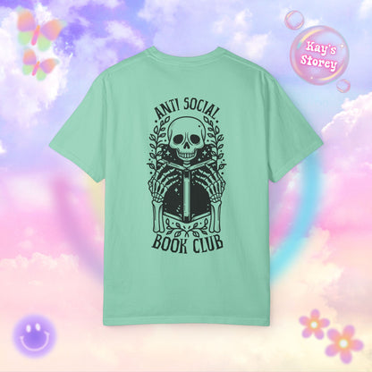 Skeleton Anti Social Comfort Colors T-Shirt