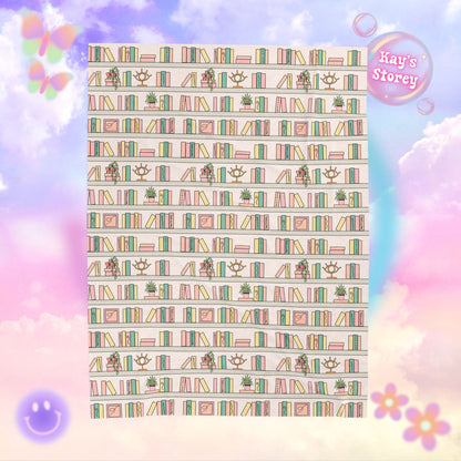 Bookshelf Bookish Velveteen Plush Blanket - Cozy Reading Throw