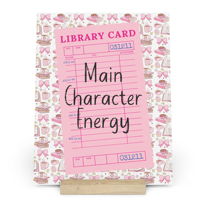 Main Character Energy Bookshelf Decor with Stand