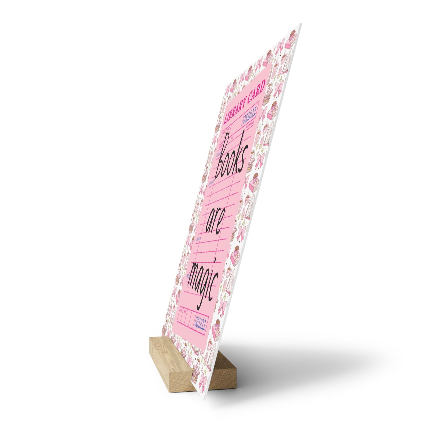 Books Are Magic Bookshelf Decor with Stand