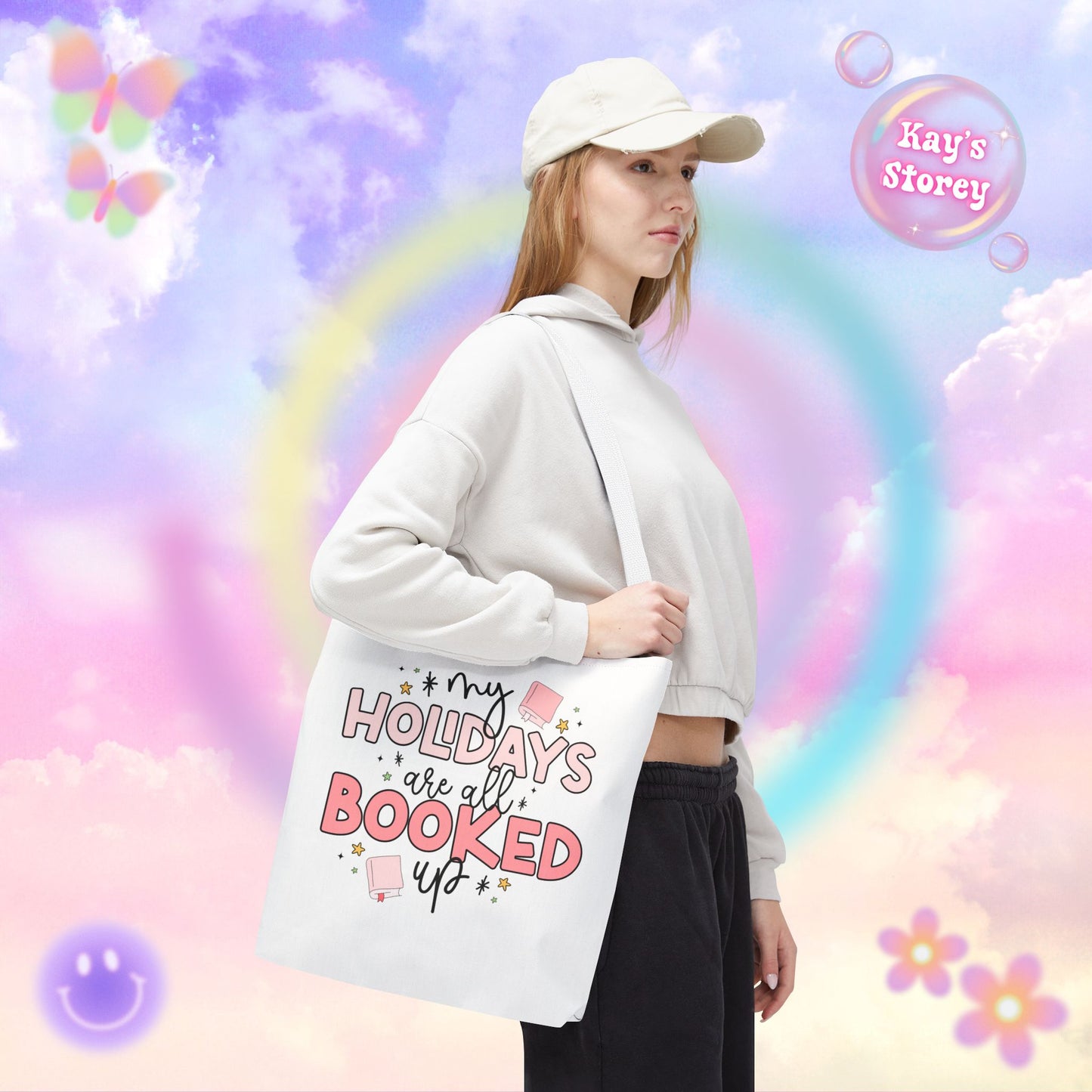 Holidays All Booked Up Tote Bag