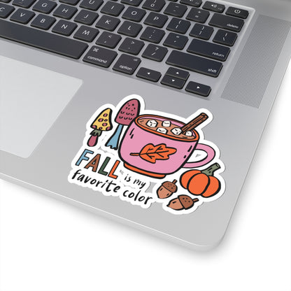 Fall is my Favorite Color Sticker, Fall Planner Stickers, Book Lover Gifts, Autumn Sticker, Cozy Accessories, Seasonal Sticker