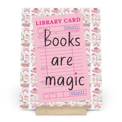 Books Are Magic Bookshelf Decor with Stand