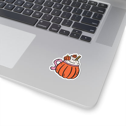 Pumpkin Cozy Drink Sticker, Fall Planner Stickers, Book Lover Gifts, Autumn Sticker, Cozy Accessories, Seasonal Sticker