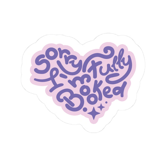 Fully Booked Sticker