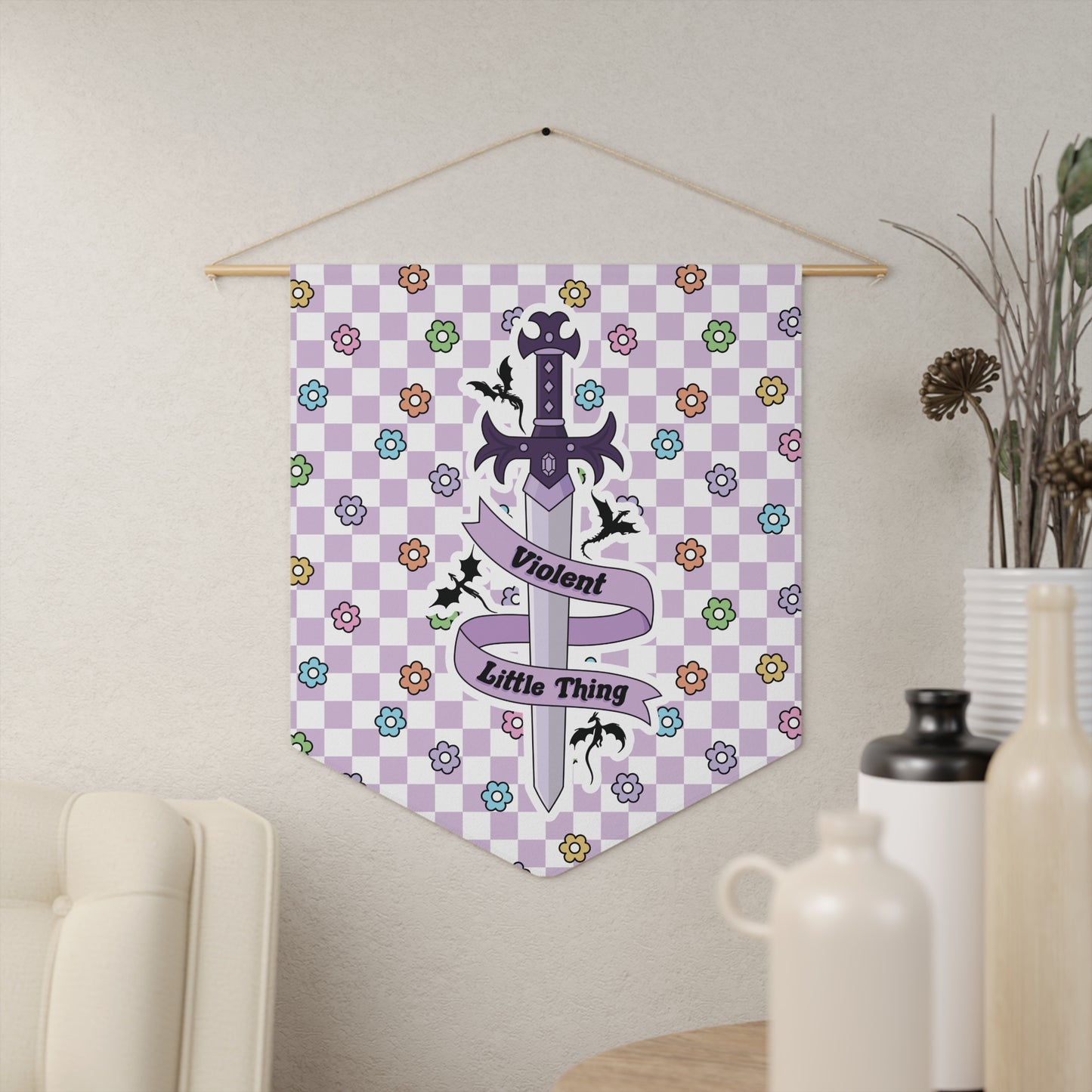 Purple Violent Little Thing Pennant