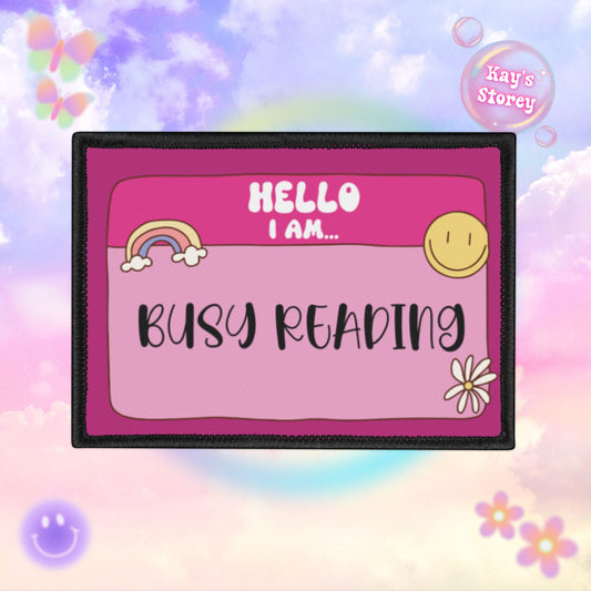 Busy Reading Iron-On Patch