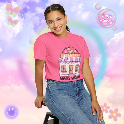 Hot Girls Support Their Local Library Comfort Colors T-Shirt