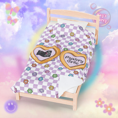Purple Mystery Girlie Velveteen Plush Blanket