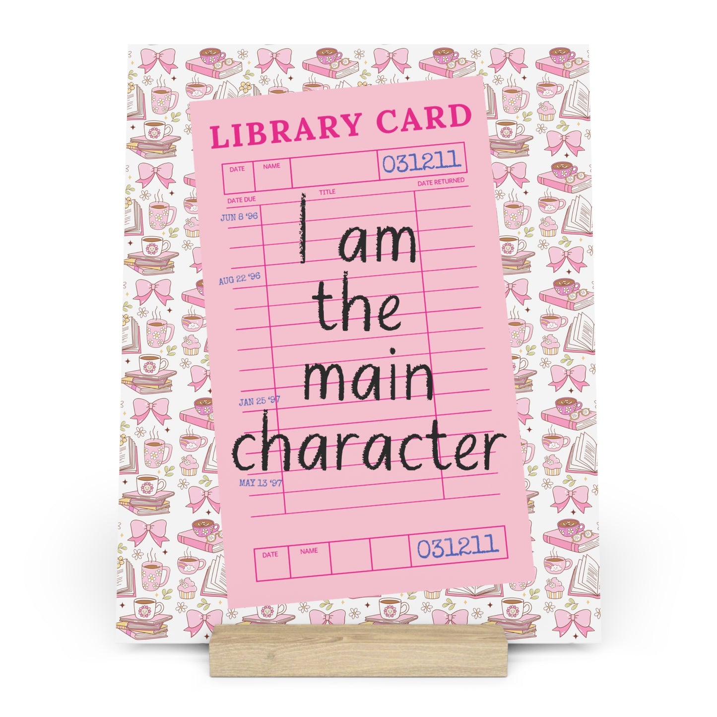 I Am The Main Character Bookshelf Decor with Stand