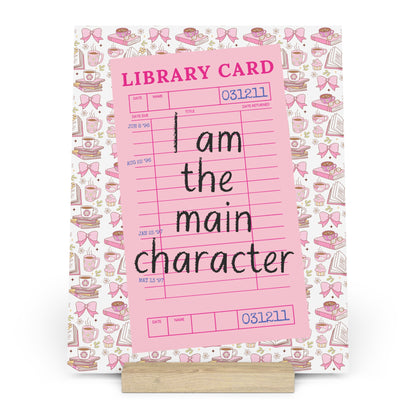 I Am The Main Character Bookshelf Decor with Stand