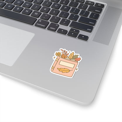 Autumn Journal Stickers, Fall Reading Planner Stickers, Book Lover Gifts, Bookworm Decals, Cozy Reading Accessories, Seasonal
