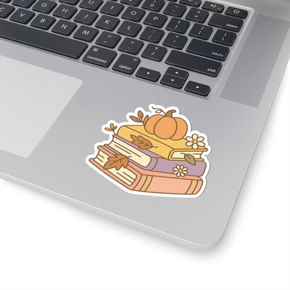 Autumn Book Stack Stickers, Fall Reading Planner Stickers, Book Lover Gifts, Bookworm Decals, Cozy Reading Accessories, Seasonal