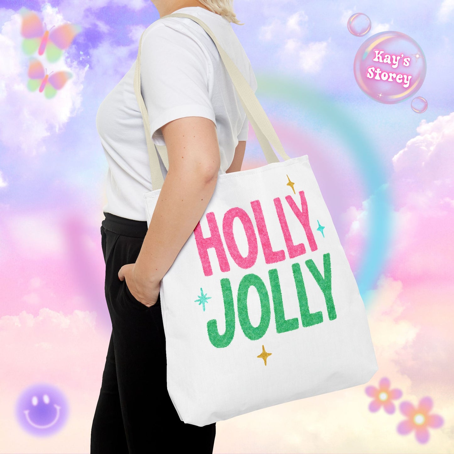 Holly Jolly Tote Bag