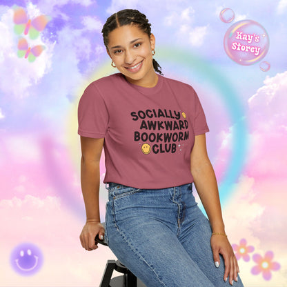 Socially Awkward Bookworm Club Comfort Colors T-Shirt