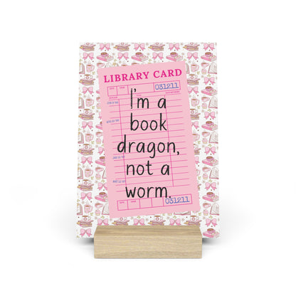 Book Dragon Bookshelf Decor with Stand