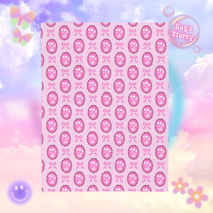 Pink Floral Coquette Bookish Velveteen Plush Blanket - Cozy Reading Throw