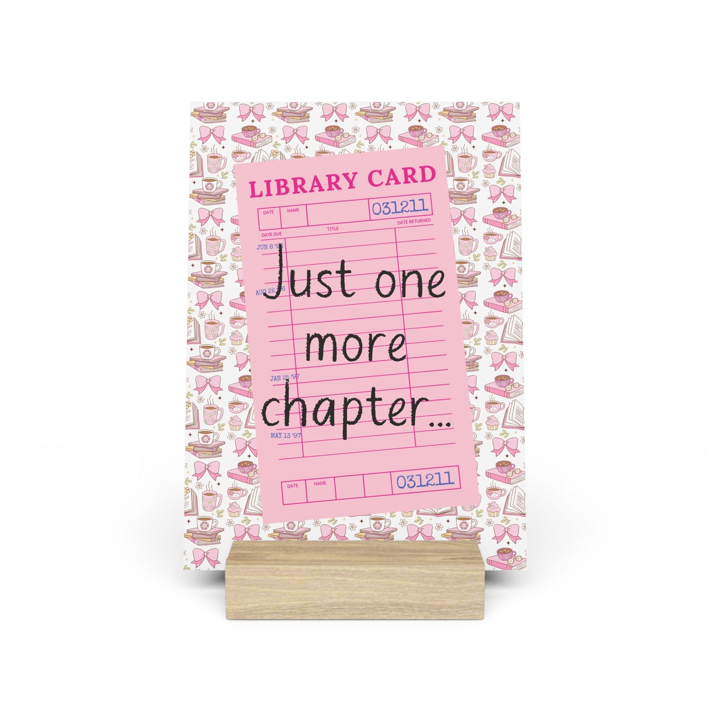 Just One More Chapter... Bookshelf Decor with Stand