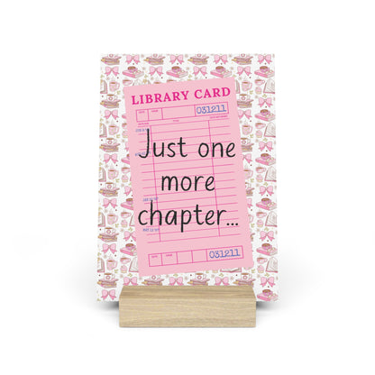 Just One More Chapter... Bookshelf Decor with Stand