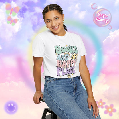 Books Are My Happy Place Comfort Colors T-Shirt
