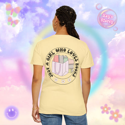 Just A Girl Who Loves Books Comfort Colors T-Shirt