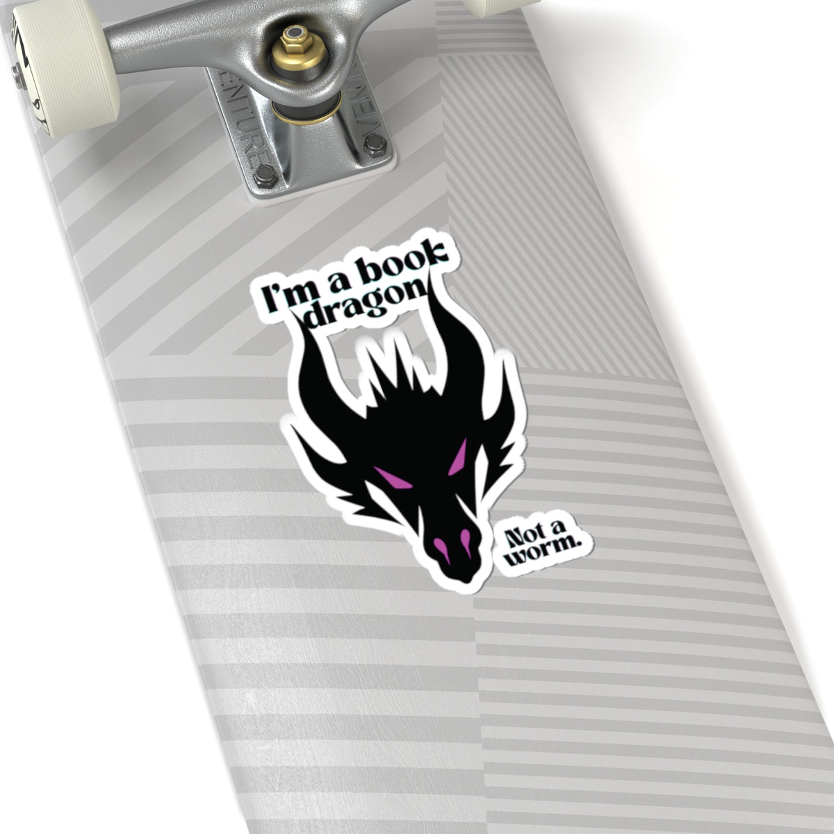 Pink Book Dragon Sticker