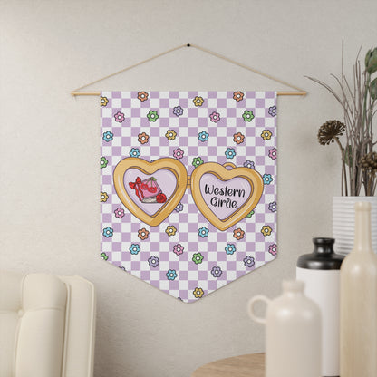 Purple Western Girlie Pennant