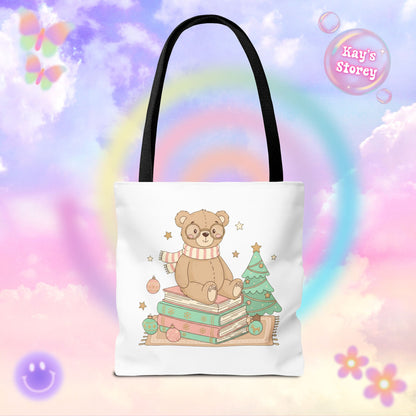 Bear & Books Tote Bag