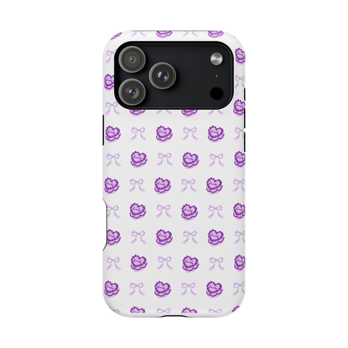 Coquette Book Heart Cake Phone Case - Bookish Gift for Avid Readers