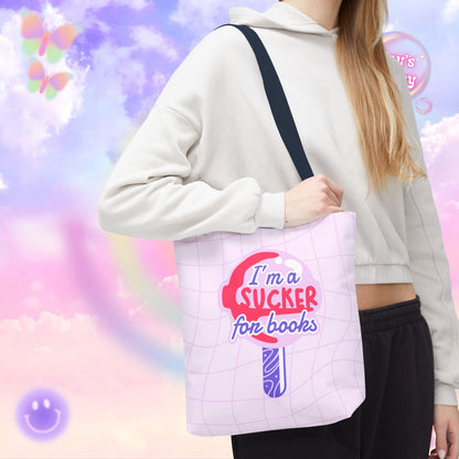 Sucker for Books Tote Bag