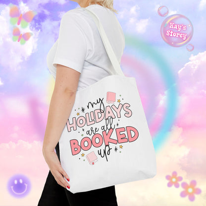 Holidays All Booked Up Tote Bag