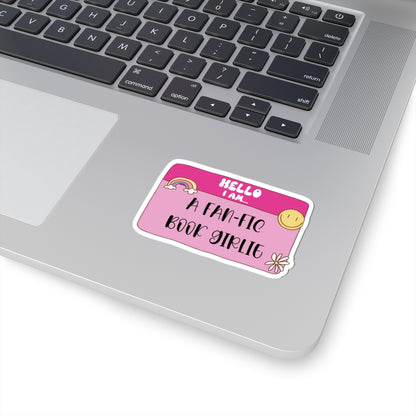 Fan-Fic Book Girlie Sticker