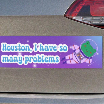Houston So Many Problems Car Magnet