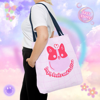 Dogs, Books & Coffee Tote Bag