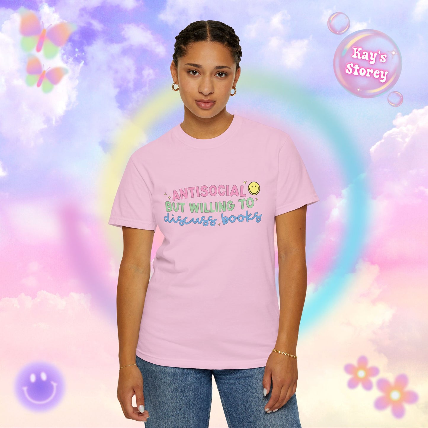 Willing to Discuss Books Comfort Colors T-Shirt