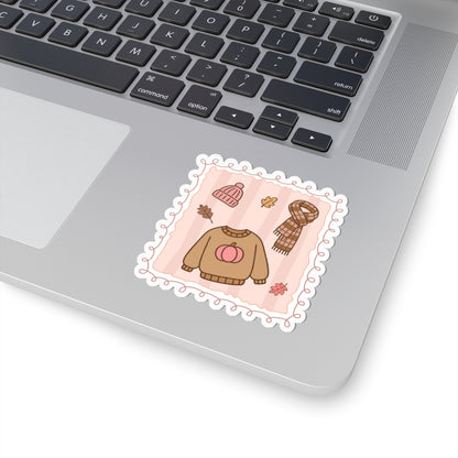 Autumn Accessories Sticker, Fall Planner Stickers, Book Lover Gifts, Autumn Sticker, Cozy Accessories, Seasonal Sticker