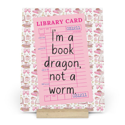 Book Dragon Bookshelf Decor with Stand