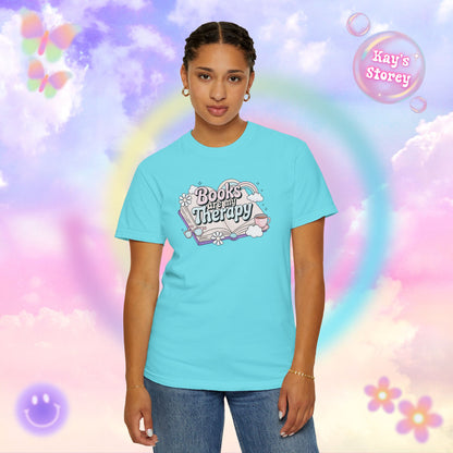 Books Are My Therapy Comfort Colors T-Shirt