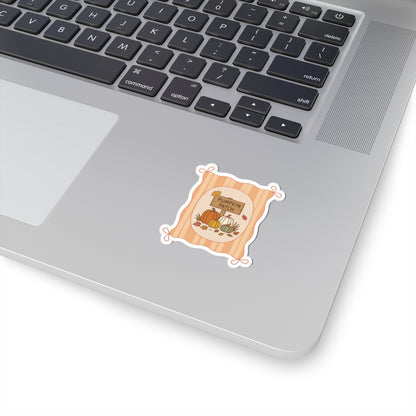 Pumpkin Patch Sticker, Fall Planner Stickers, Book Lover Gifts, Autumn Sticker, Cozy Accessories, Seasonal Sticker