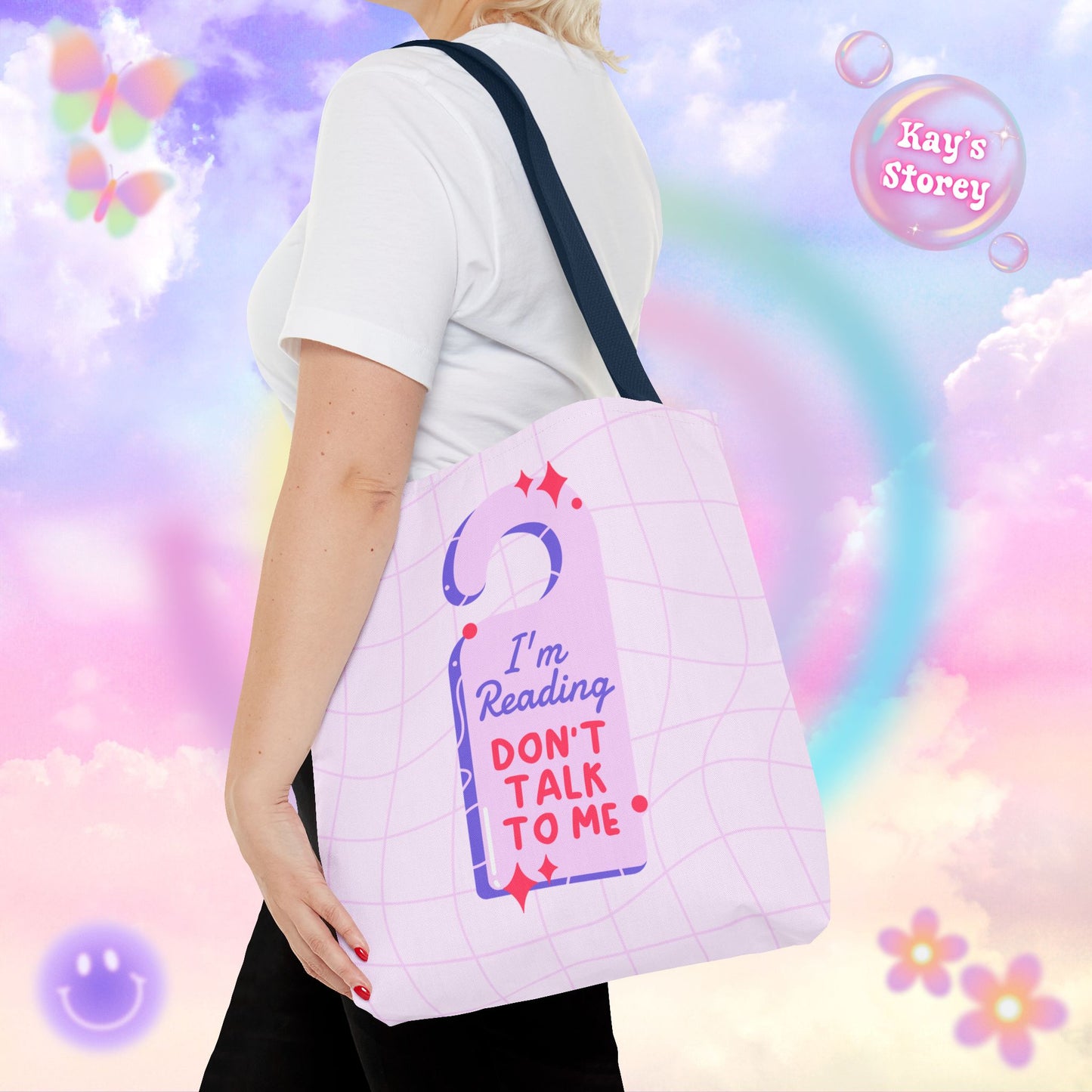 Reading, Don't Talk To Me Tote Bag