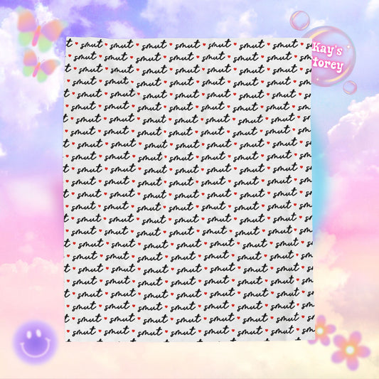 White Smut Bookish Velveteen Plush Blanket - Cozy Reading Throw