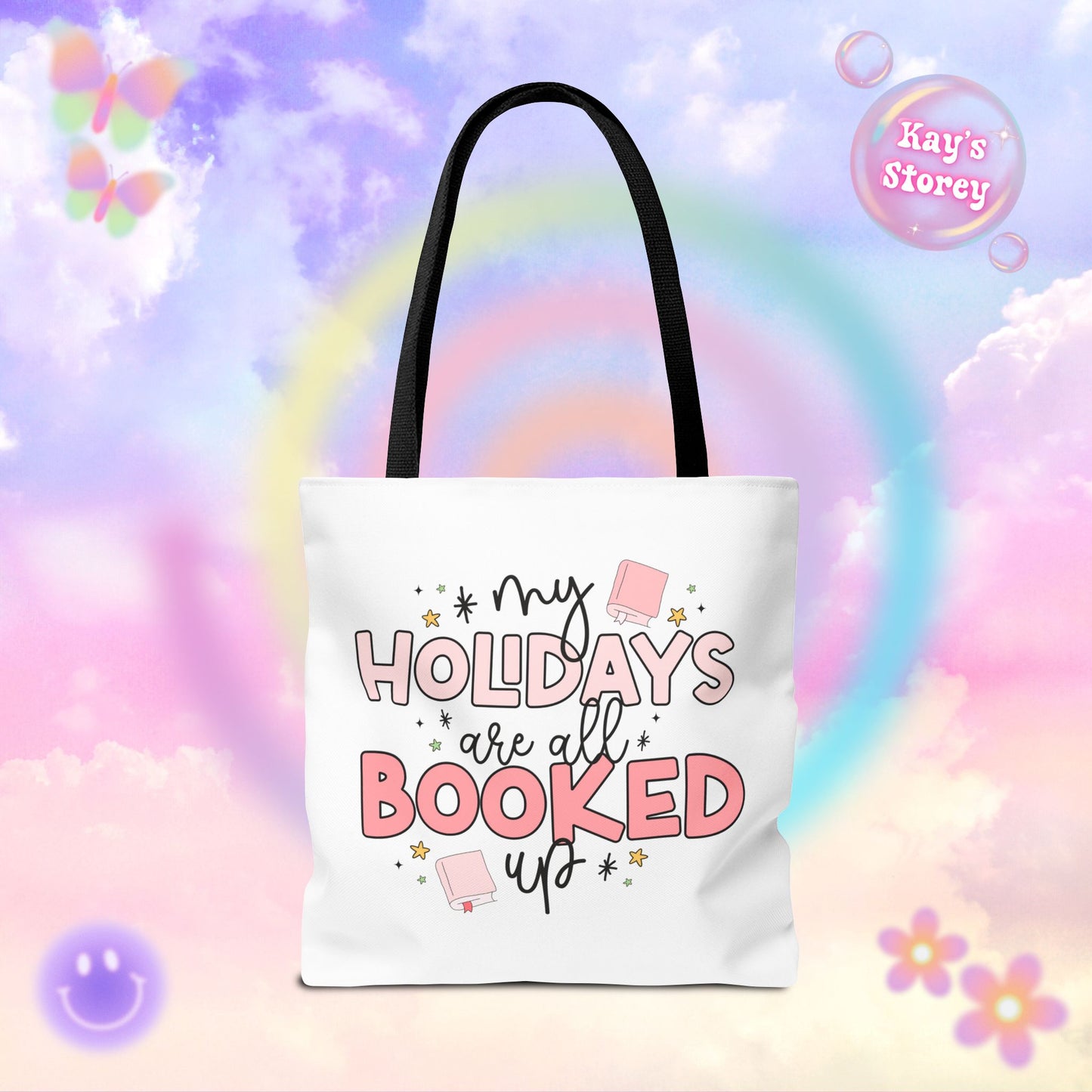 Holidays All Booked Up Tote Bag