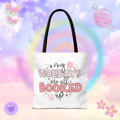 Holidays All Booked Up Tote Bag