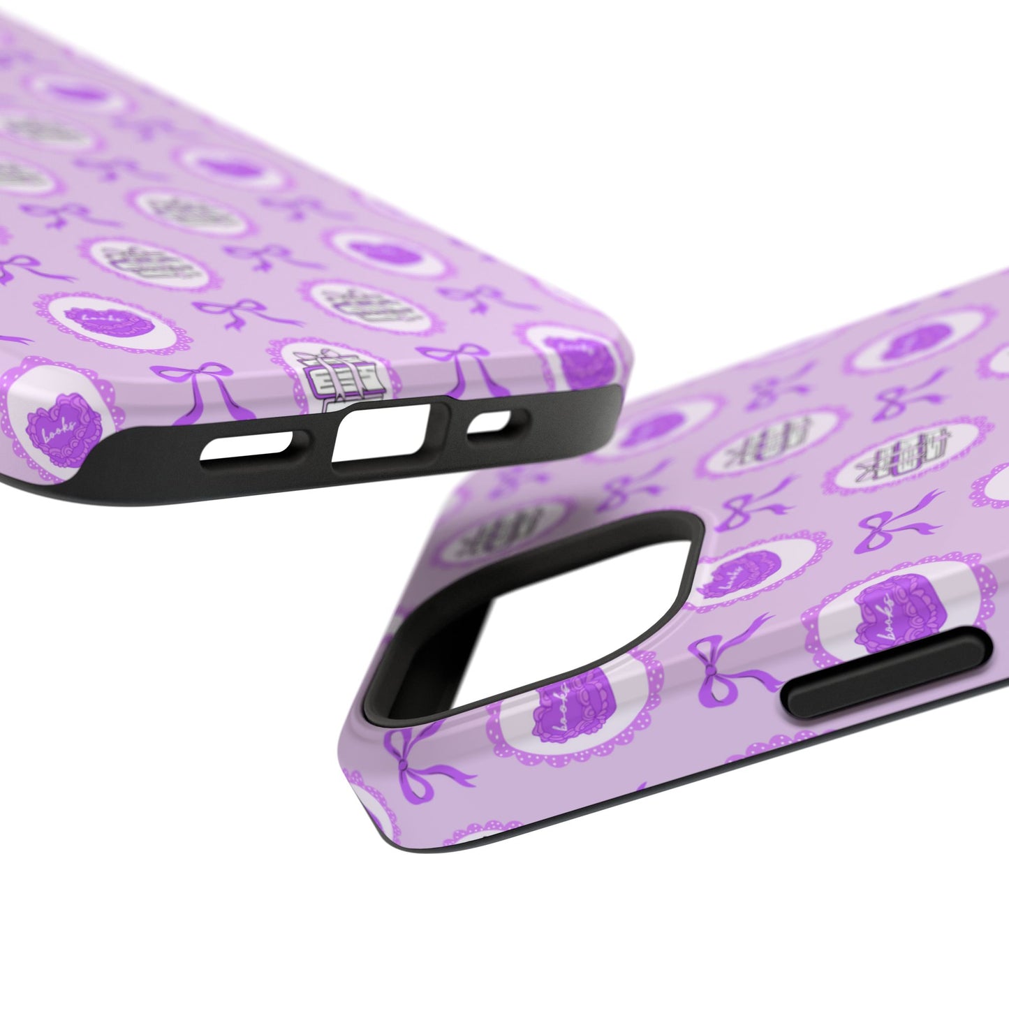 Coquette Book Heart Cake Phone Case - Bookish Gift for Avid Readers