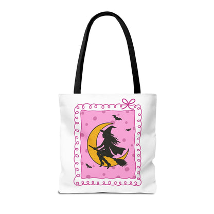 Spooky Season Witch Book Tote Bag