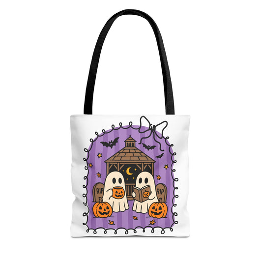 Spooky Season Ghostly Meeting Tote Bag
