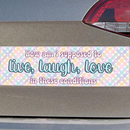 Live, Laugh, Love Car Magnet