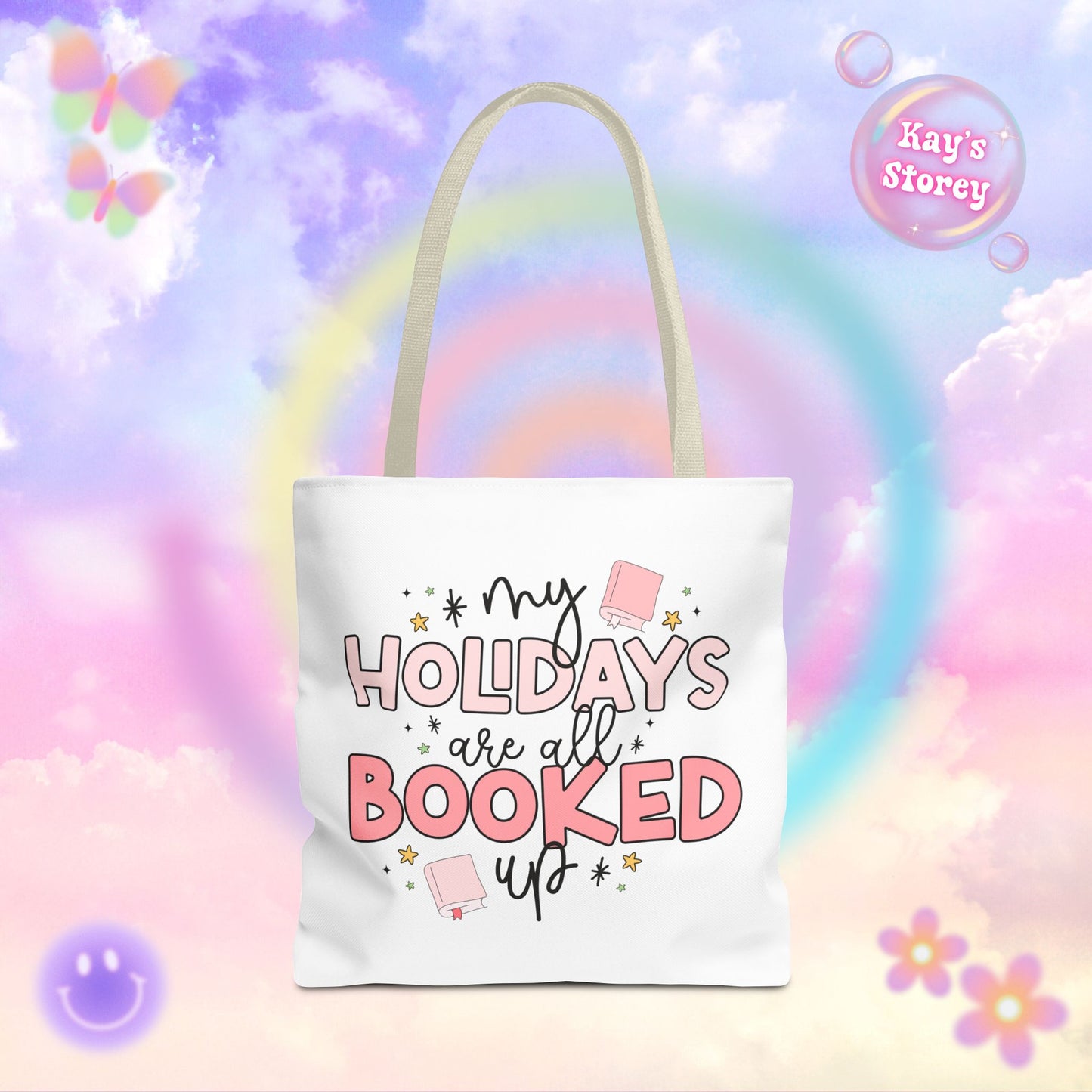 Holidays All Booked Up Tote Bag