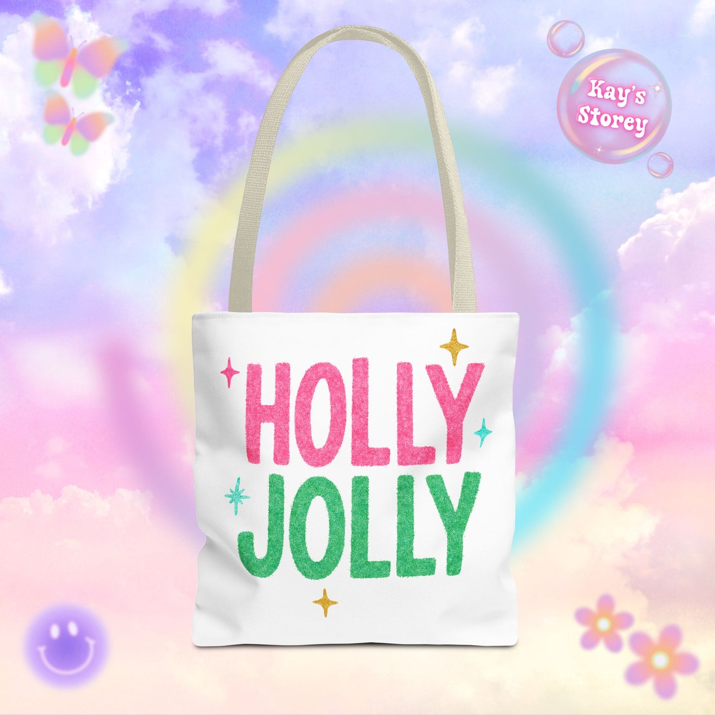 Holly Jolly Tote Bag